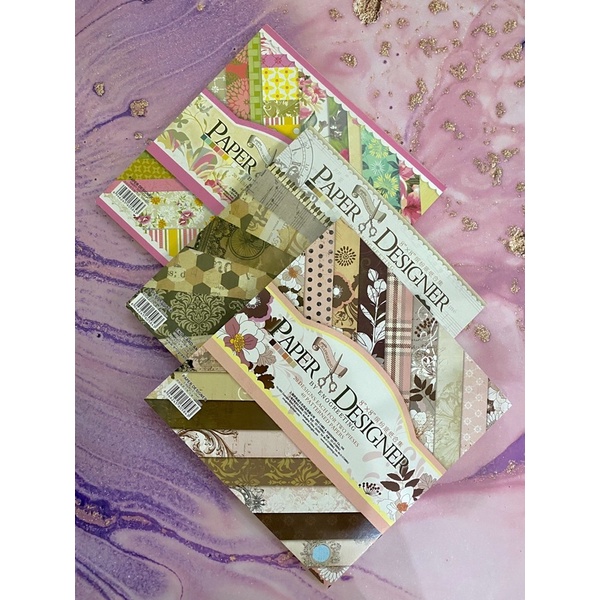 

[Kiricart] 40 SHEETS SCRAPBOOK/JOURNALING PAPER PAD VINTAGE