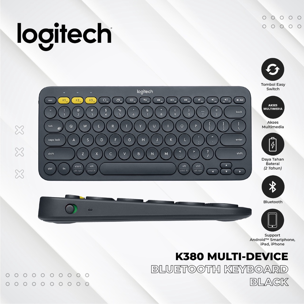 Keyboard Bluetooth Logitech K380 / K 380 Multi Device Keyboard-1