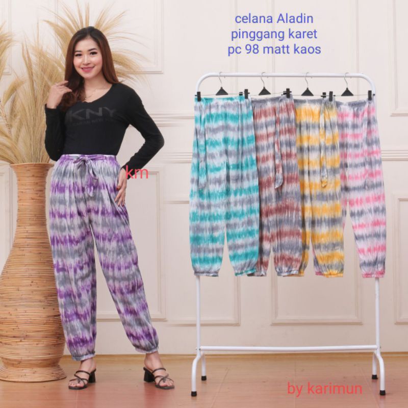 Jogger Pants Matt Kaos Cotton / Celana Wanita Panjang Kekinian / Celana Legging Motif Terbaru