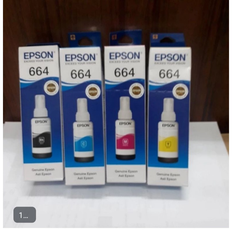 Tinta Epson 664 -1 Original L100 L200 L300 L350 L360 L365 Original