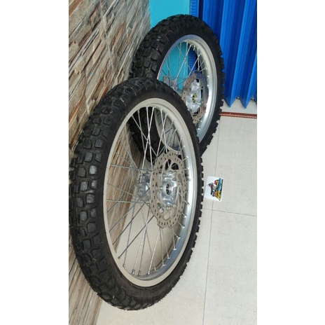 WHELLSET CRF RODA SET CRF 150L DEPAN BELAKANG LENGKAP DISH PIRINGAN BAN TEBAL