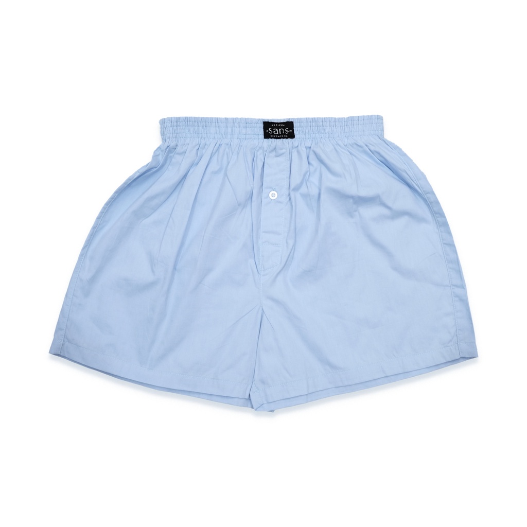 SANVANINA BO-06G Celana Boxer Unisex Skyblue Polos Basic | Celana Santai | Celana Pendek | Boxer Skyblue