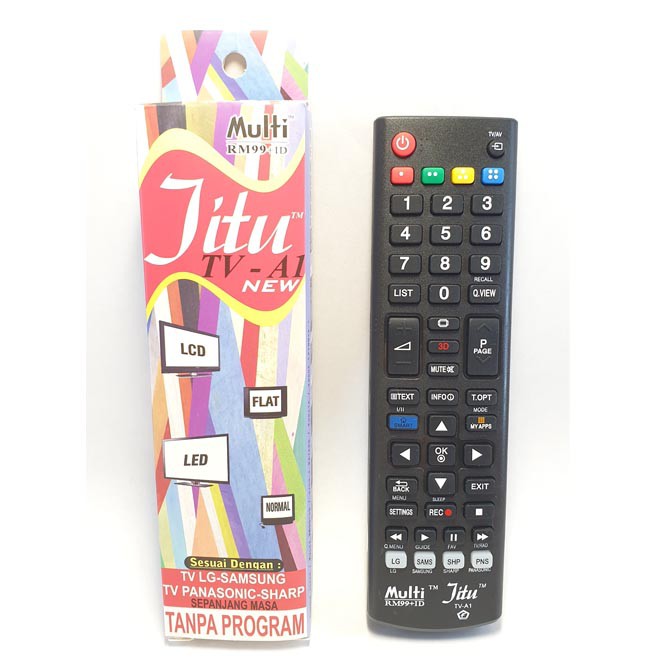 Remote TV LG / SAMSUNG / PANASONIC / SHARP LED/LCD / TABUNG JITU TV-A1