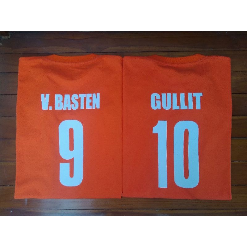 T-shirt Kaos Gullit dan Van Basten World Cup 1990