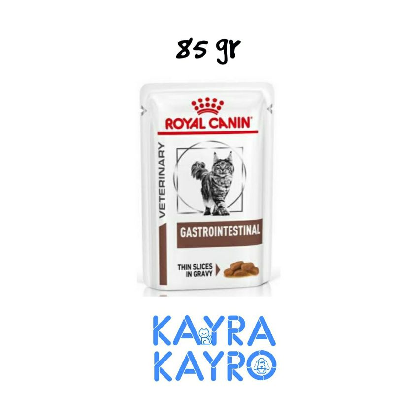 Royal Canin Vet Gastro Intestinal Cat Wet Food 85 gr Pouch - Makanan Basah  Kucing Sakit Pencernaan