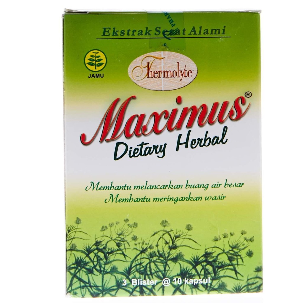 

Thermolyte Maximus Dietary Herbal 30 Kapsul