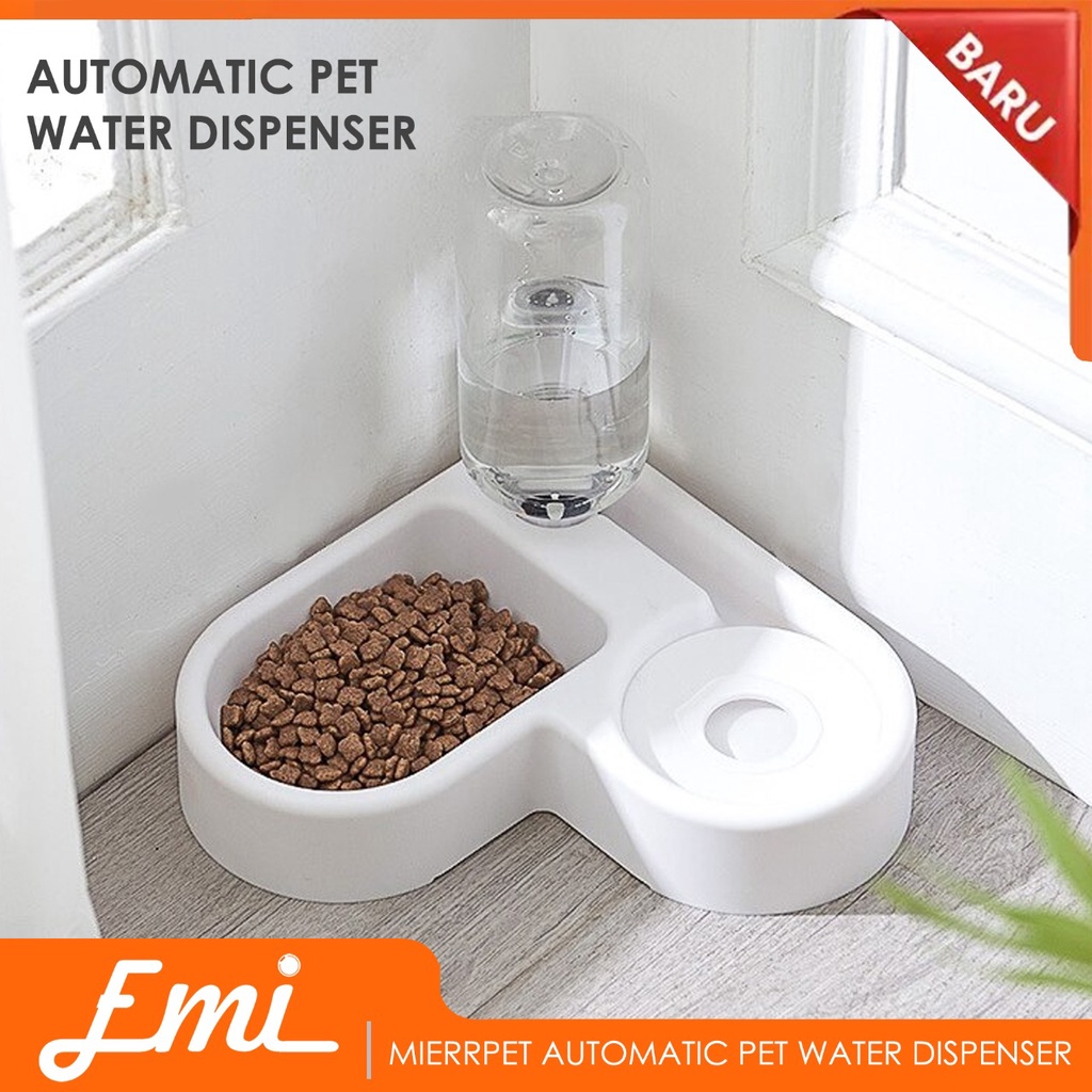 MierrPet Tempat Makan Anjing Kucing Automatic Pet Water Dispenser