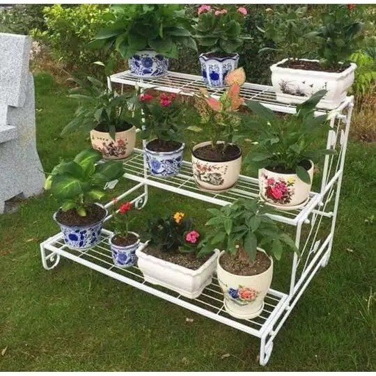 Rak Tanaman - Rak Bunga Susun Besi Tanaman Hias Minimalis Bertingkat