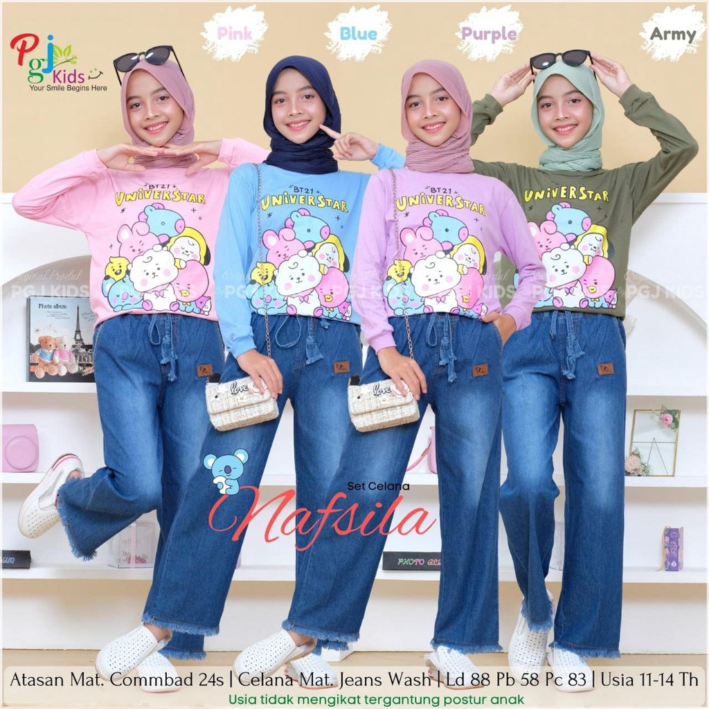 BAJU ANAK PEREMPUAN SETELAN ANAK PEREMPUAN REMAJA TANGGUNG SETELAN CELANA CASUAL SET TERBARU