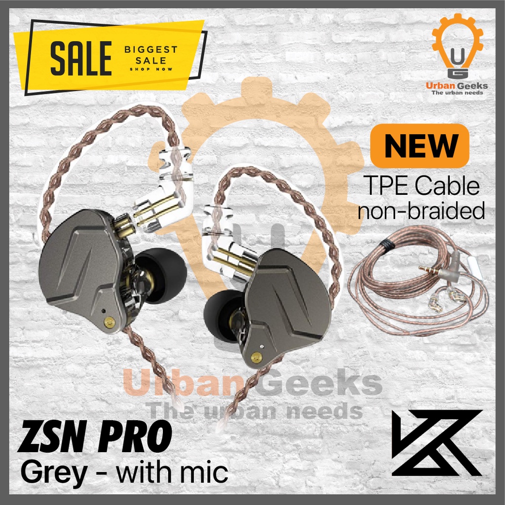 Headset Knowledge Zenith ZSN PRO | Headset KZ ZSN Pro | Earphone with MIC In Ear Earphone Bass Hifi