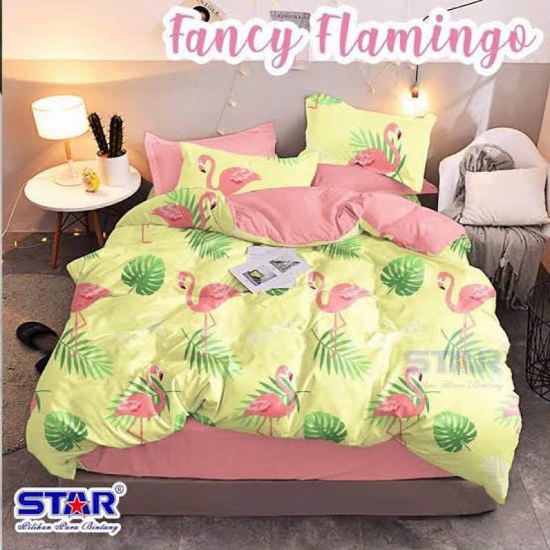 Sprei Star Fancy Flamingo 160x200 (home industri)