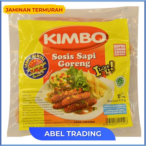 

Kimbo Sosis Sapi Goreng 12 Pcs