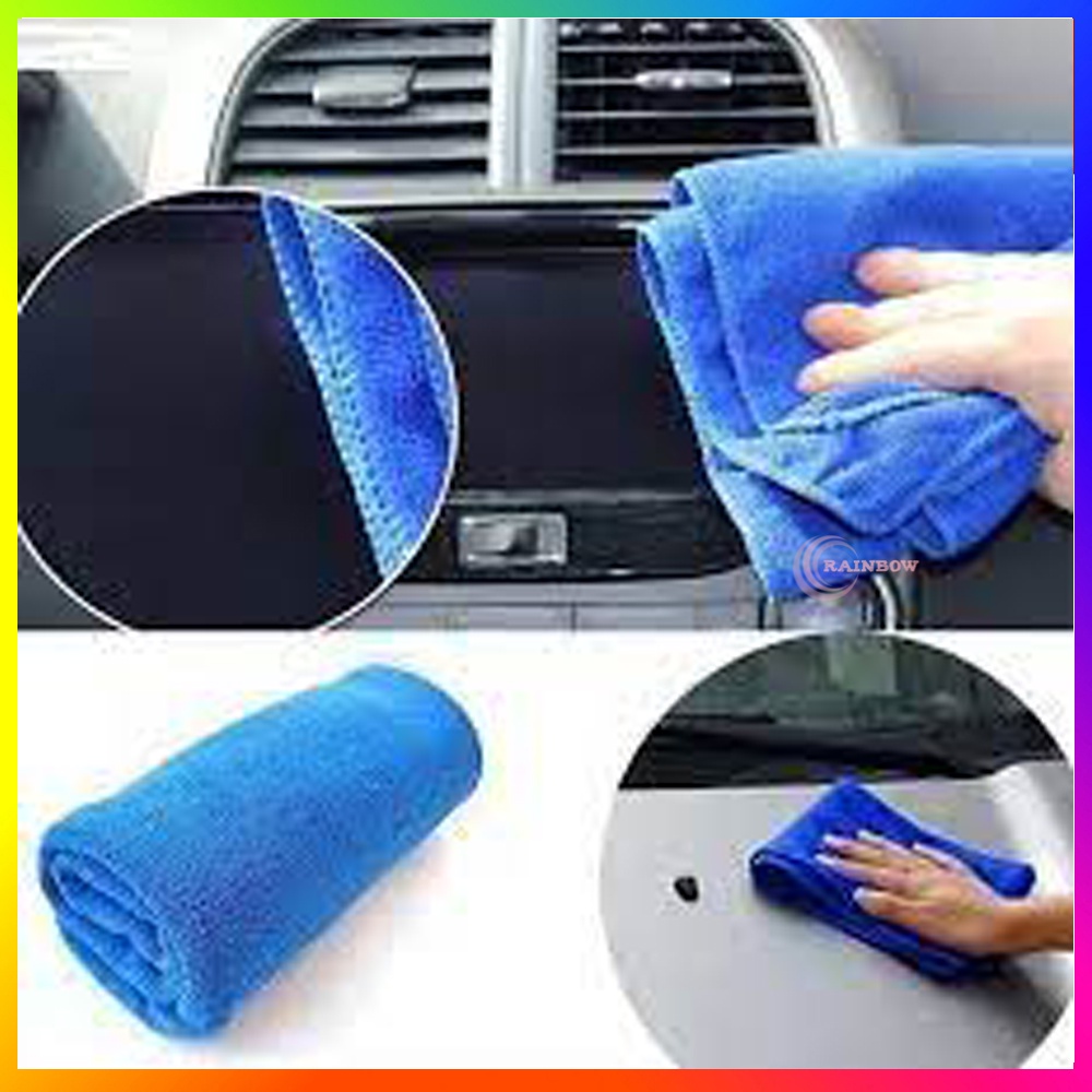 1 PCS Kain Lap Microfiber Kain Lap Serbaguna 25cm x 25cm / 40cm x 40cm / 70cm x 140 cm Kain Lap Multifungsi Kain Lap Anti Minyak Kain Lap Piring Lap Meja Lap Mobil Lap Motor Kain Lap Anti Minyak Kain Lap Dapur Serap Air Murah - Warna Acak