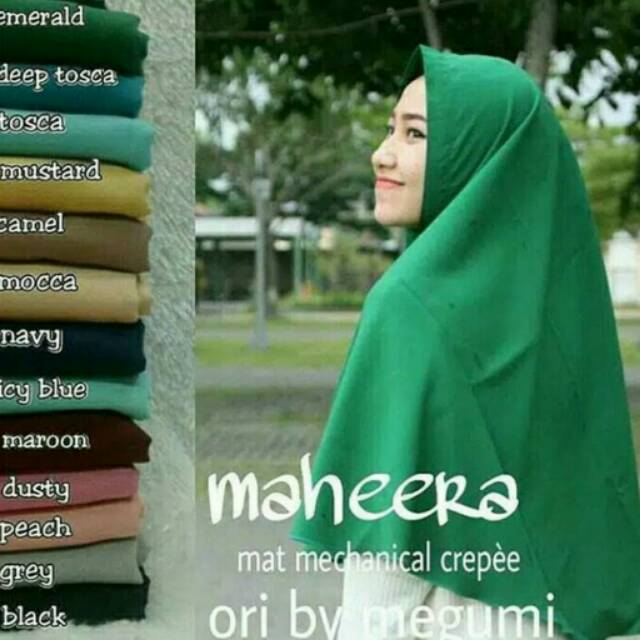 TERLENGKAP! Jilbab Maheera/ Kerudung Instan Serut Cantik/ Hijab Modern