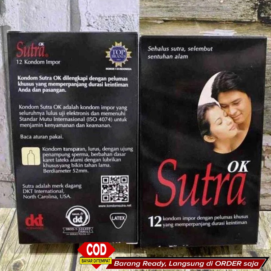 Best Seller Kondom SUPER TIPIS Kuat Anti Bocor High Quality ~ Sutra OK Hitam 12pcs ~ B001