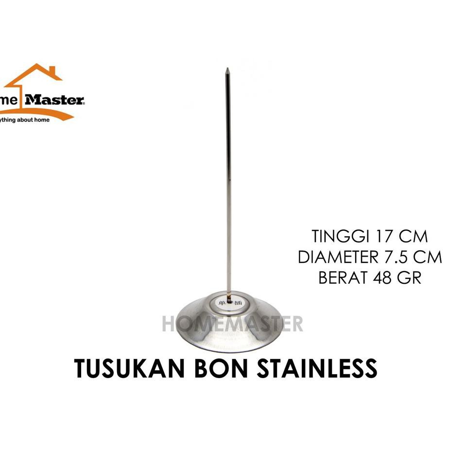 

Ready Stock JP6C9 HomeMaster Tusukan Bill/Memo/Bon/Nota Stainless TSBON 46 Big Sale