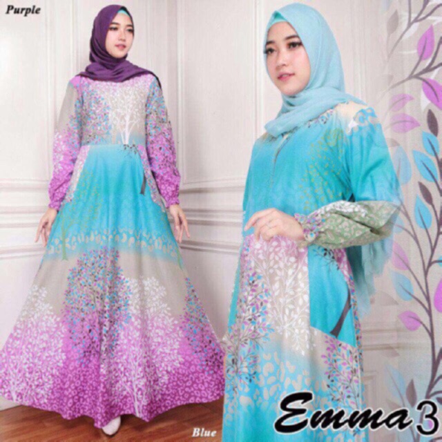 AB Agen Baju Official Shop - maxi emma gamis syari muslim 