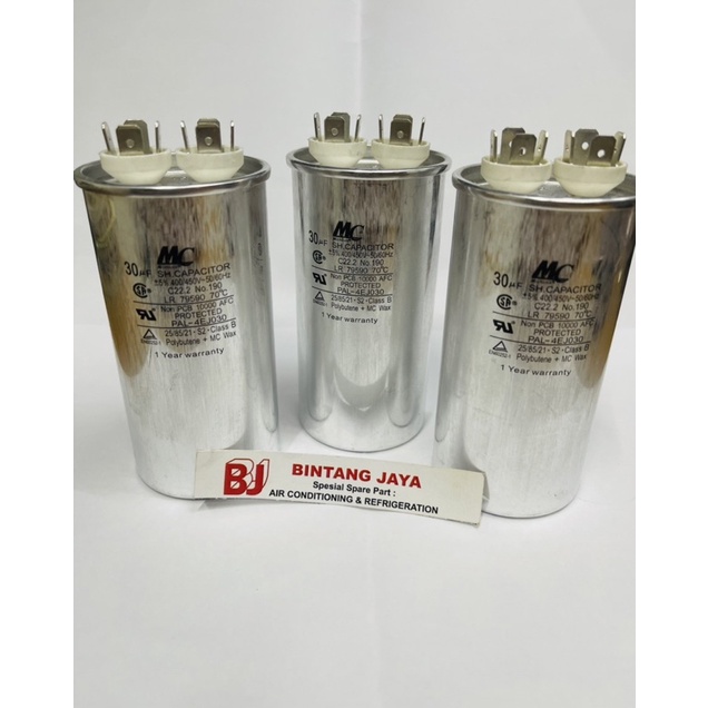 Capasitor AC 30 uf mikro MC Original kapasitor capacitor ac