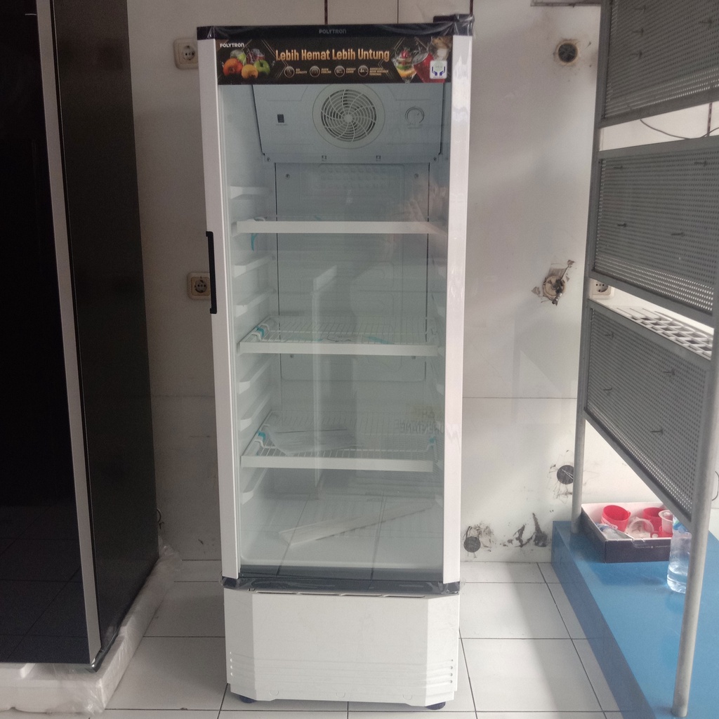 Kulkas Kaca Showcase Polytron SCN-180 SCN180