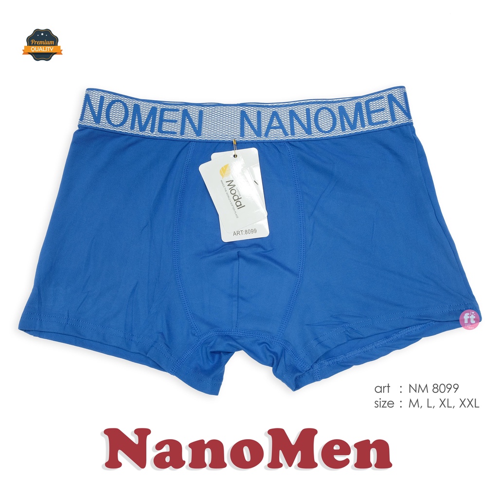 NANOMEN | Celana Dalam Boxer Pria / Celana Dalam Segi4 Pria / art NM 8099