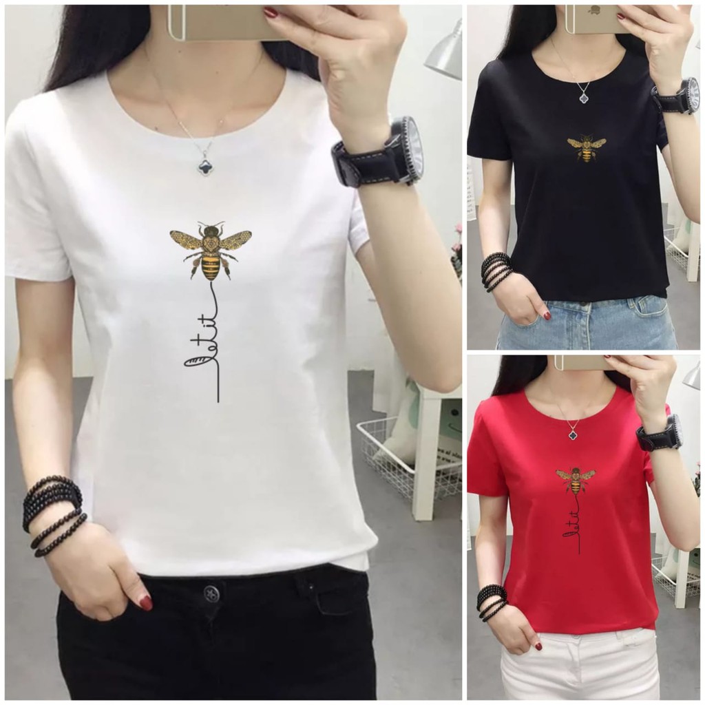 Bee Kaos wanita cotton combed30s Premium 104