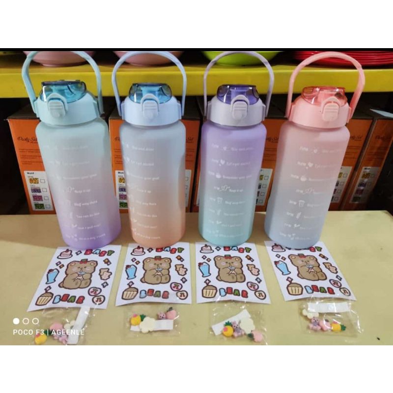 Botol minum tritan viral ukuran 2L