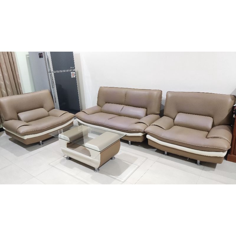 Sofa Set Bekas Minimalis (4 kursi + 1 meja)