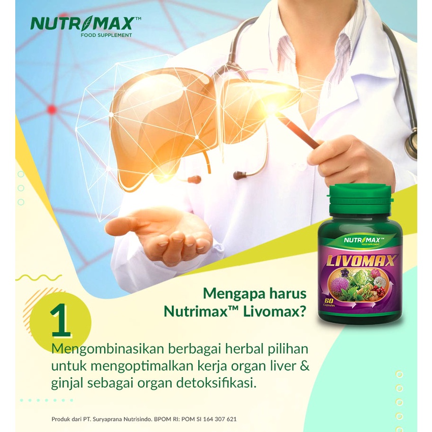 Nutrimax Livomax 30s Liver &amp; Kidney Duo / Vitamin Hati