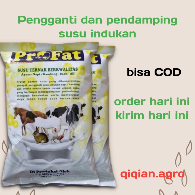 Profat susu skim hewan ternak sapi kambing kelinci ayam penggemukan susu profat 1kg