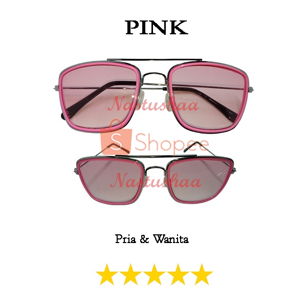 Kacamata Hitam Sunglasses Anti UV Fashion Kotak Aviator Casual Trendy Style Terbaru Ringan dan Stylish Untuk Pria dan Wanita NOCASE