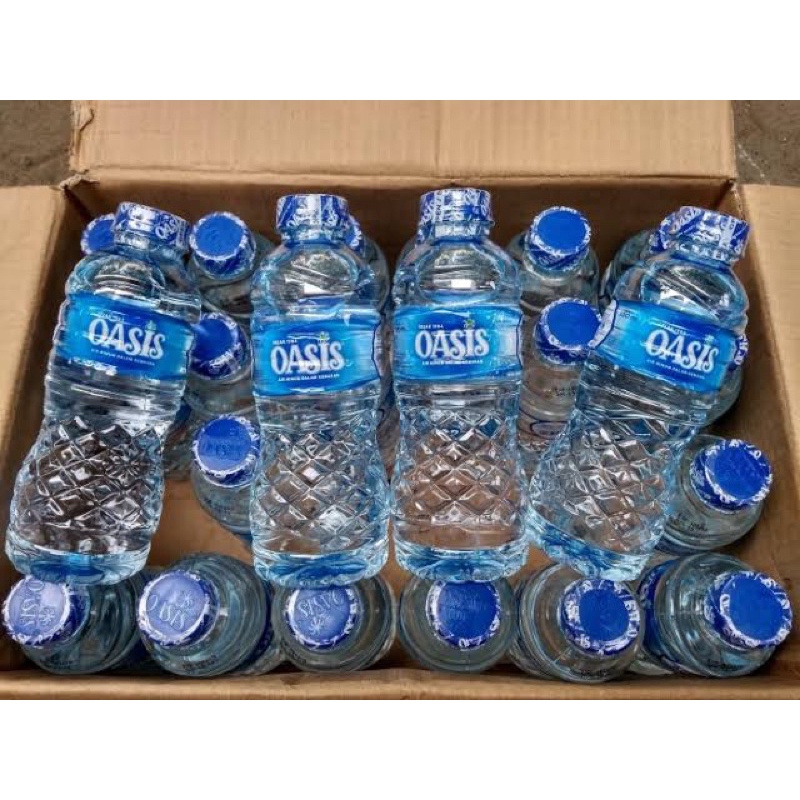 Air Mineral Minum Oasis Botol 330 ml isi 24 pcs 1 dus Khusus pengiriman Sameday atau Instant