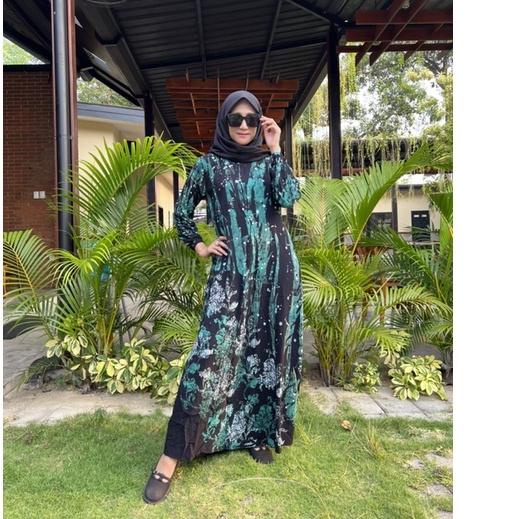 NEW ARRIVAL  9.9 Batik Usman - Terbaru 2022 Gamis Twill Rayon Pekalongan Home Dress Busui Jumbo Gami