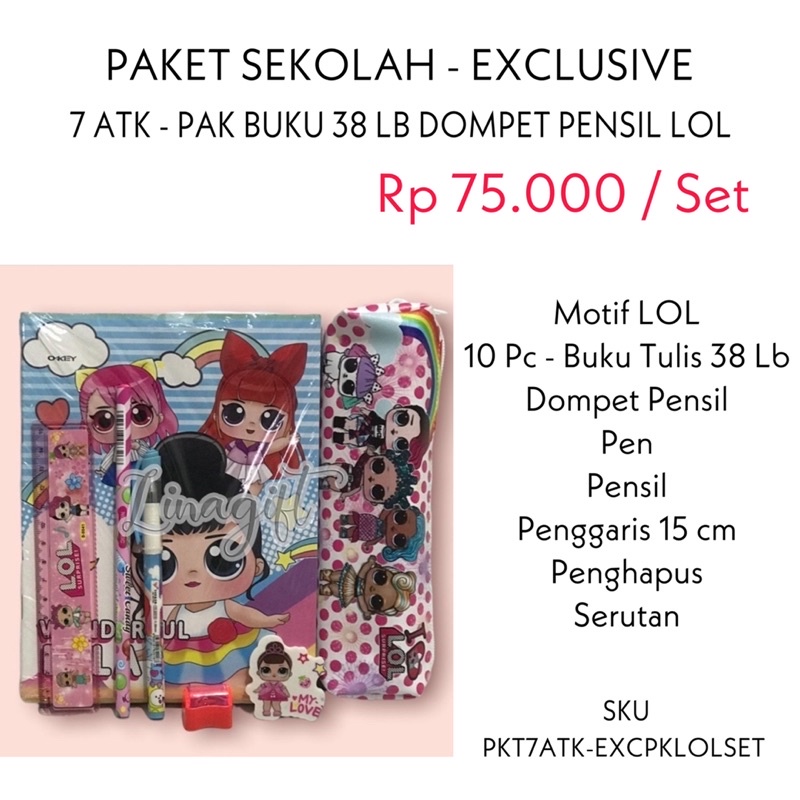 ( Set Paket Exclusive ) ALAT TULIS SEKOLAH LENGKAP / MEWARNAI / KADO SUVENIR CUSTOM ULANG TAHUN / HADIAH LOMBA 17 AGUSTUS / COLORING STATIONERY SET / BUKU A5 / GOODIE BAG SNACK BINGKISAN SOUVENIR / NOTES PEN PENSIL