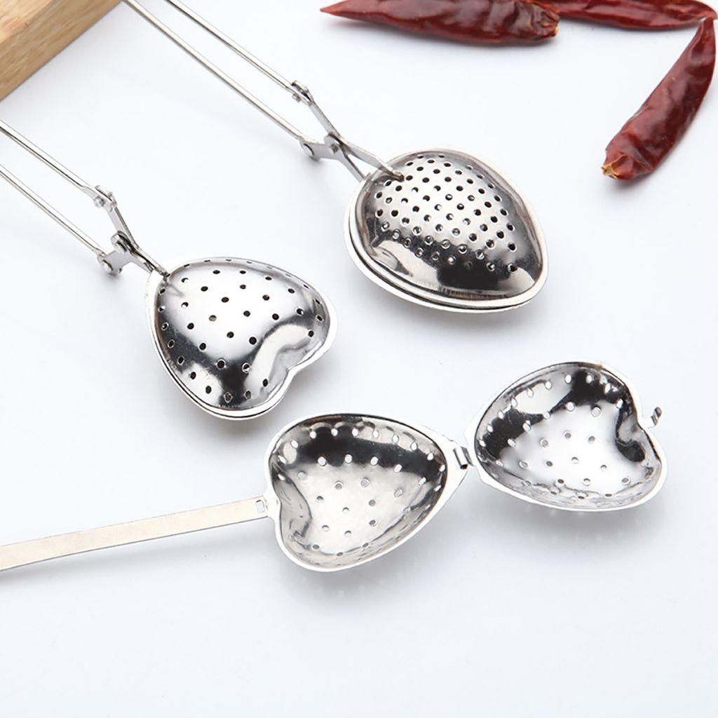 [Elegan] Tea Infuser Tahan Panas Mudah Membersihkan Herb Spice Filter Aksesoris Teh Stainless Steel Dengan Pegangan Tea Ball