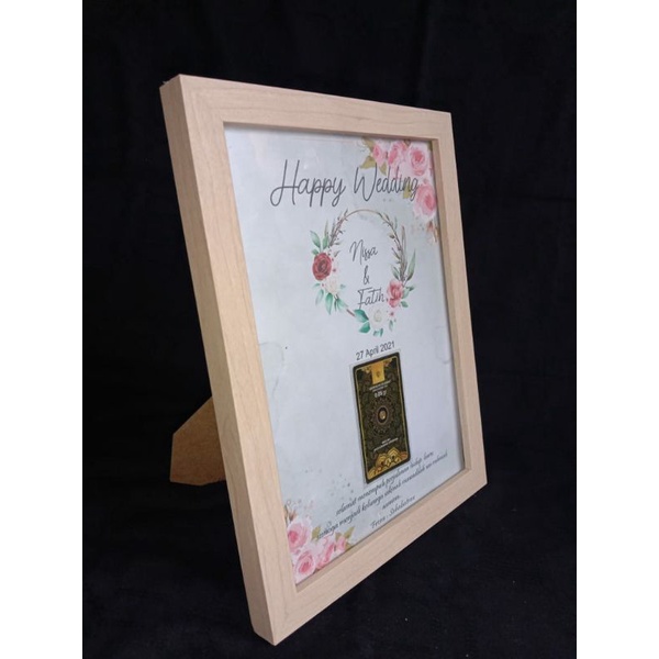 KADO PERNIKAHAN FRAME GIFT MINIGOLD