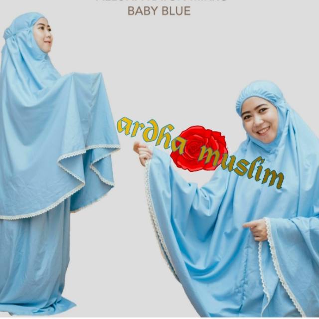 MUKENA KATUN SABILLA  POLOS WARNA