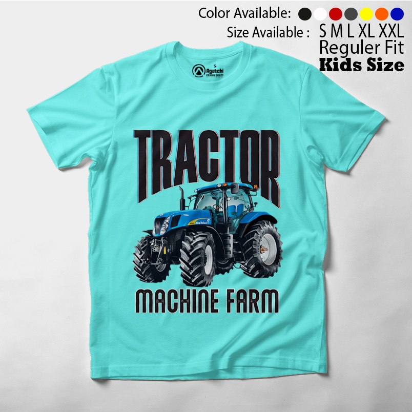 Baju Anak / Kaos Atasan Anak Laki-Laki / Kids T Shirt Tractor Machine Farm