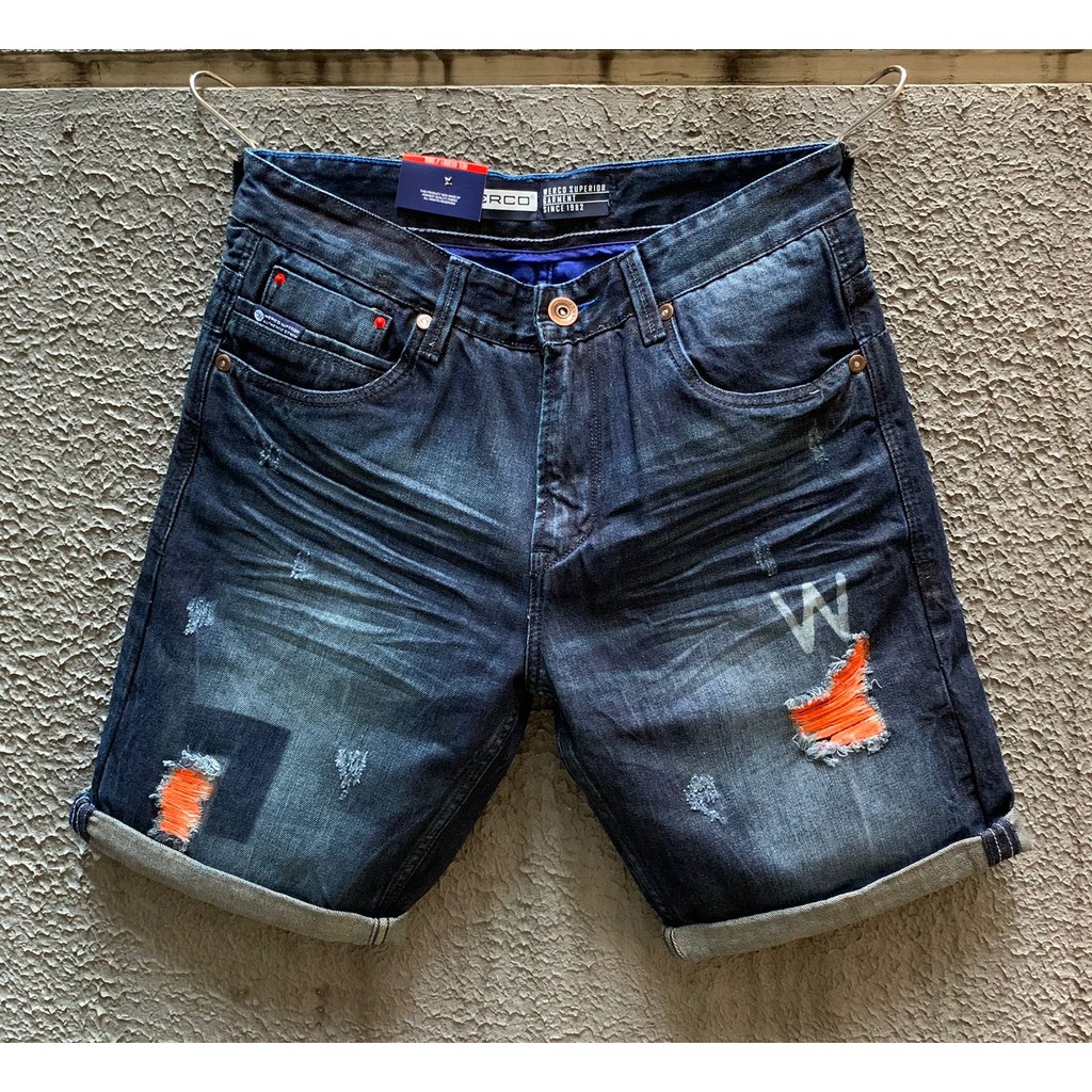 CELAN PENDEK PRIA JEANS WERCO MODEL SOBEK//WERCO TERBARU//DENIM JEANS WERCO TERMURAH