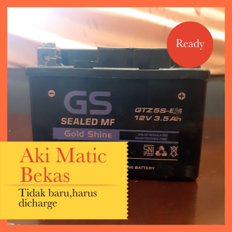 Aki kering bekas (Setrum Habis) Motor Matic