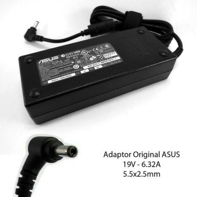 Adaptor Charger Leptop Asus Original 19V 6,32A 5.5*2.5 Z80K Z80K/A2H Z Satima87 Segera Dapatkan