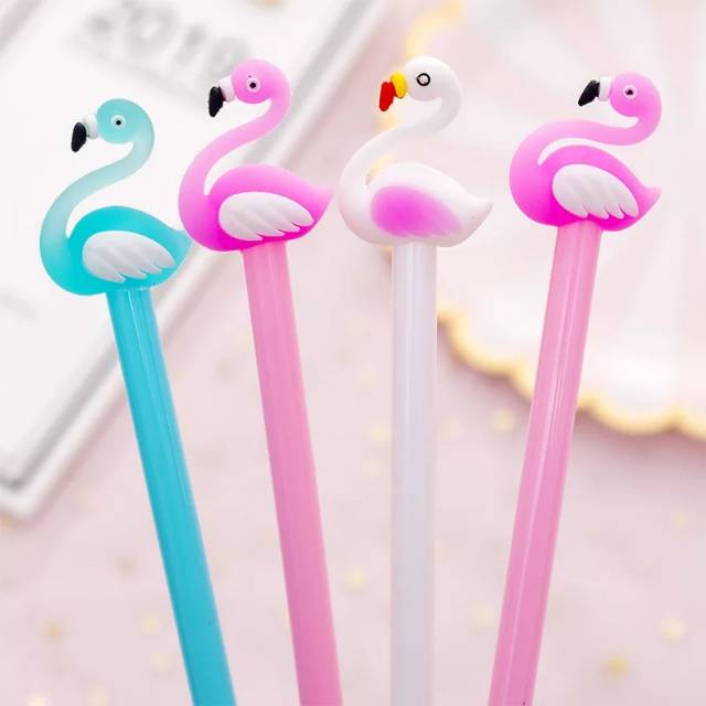 

Pulpen Flamingo Warna gel pen