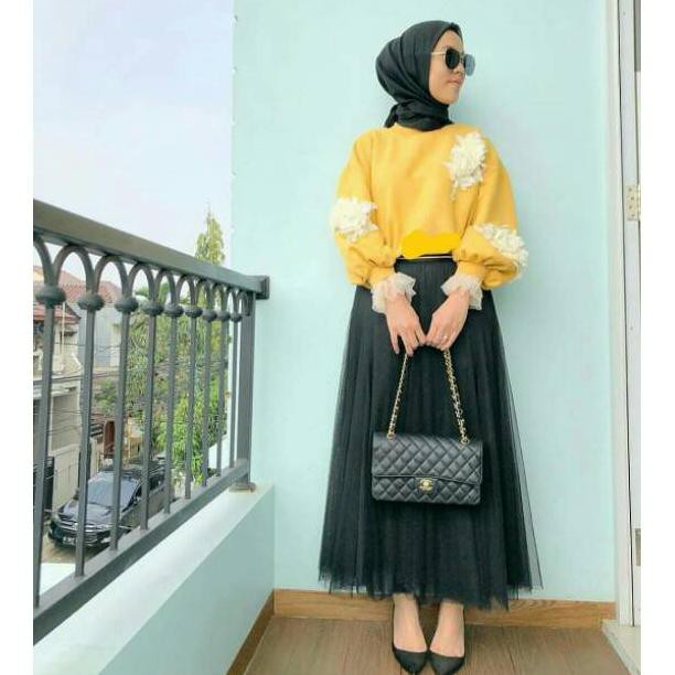 Bawahan Panjang Pendek Halus Kain Satin Buat Kondangan Celana Rok Tutu Nr Shopee Indonesia