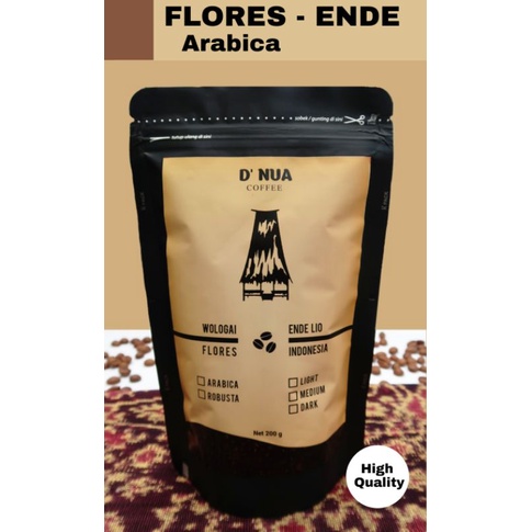 

Kopi Arabica Flores-Ende Roast Bean 200 g