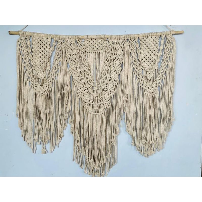 READY STOK) macrame hiasan dinding besar / macrame wall hanging/ Dekorasi rumah