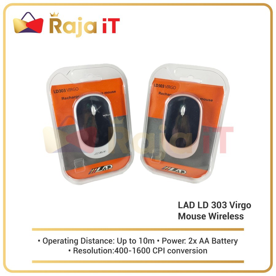 LAD Mouse Wirelles LD 303 Virgo Tanpa kabel LD303 Mouse Murah LD-303
