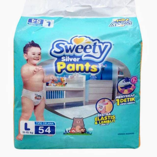 Sweety Silver Pants L 54