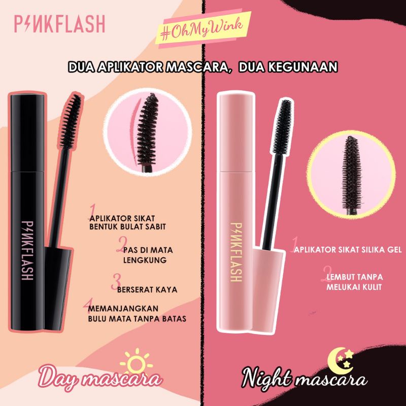 Pinkflash Oilproof Curl Mascara | Day Mascara | Night Mascara