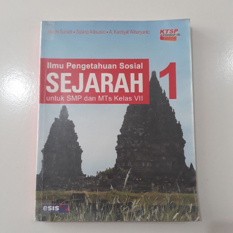 Buku IPS Sejarah kelas 7 dan kelas 8 Esis