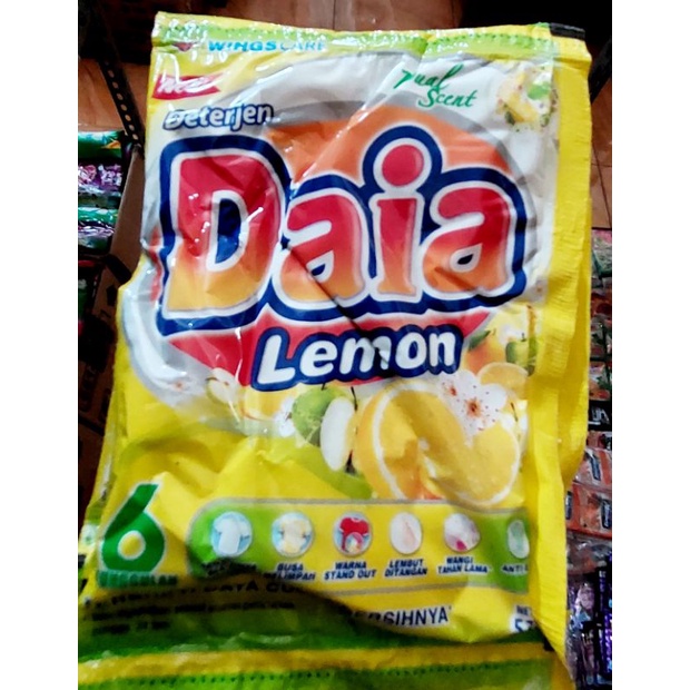 (Renceng Bubuk) Rinso / Daia / So klin 55 gr x 6 pcs