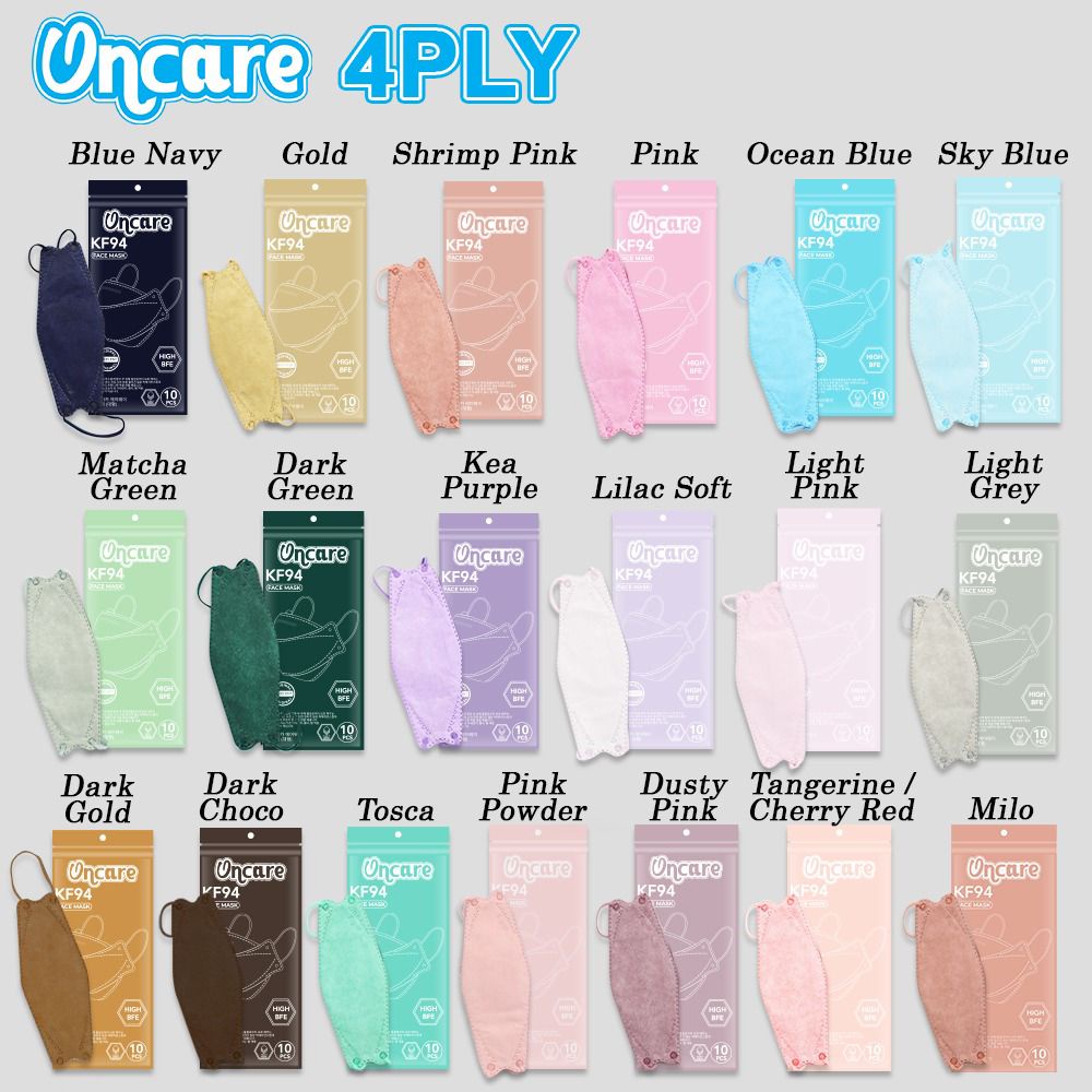 masker / masker kf94 oncare / masker medis / masker face mask / masker earlop disposable mask isi 10